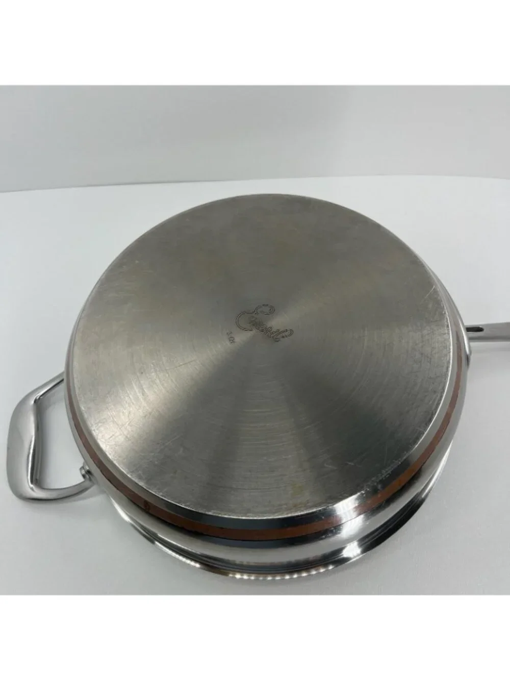 Emeril 3qt Sauté Pan Stainless Steel Copper Band Skillet Helper Handle 10.5 Inch